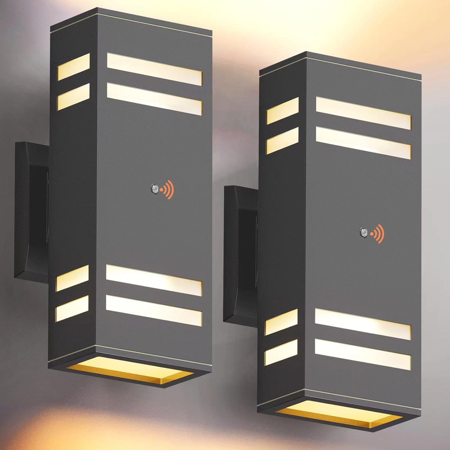 Seaofstars Dusk to Dawn LED Exterior Light Fixtures,Up and Down Glowing ...
