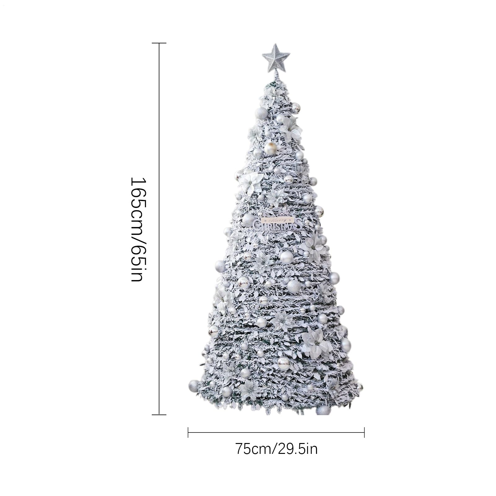 Árbol De Navidad Artificial Decoración De Artificial Reutilizable Plegable