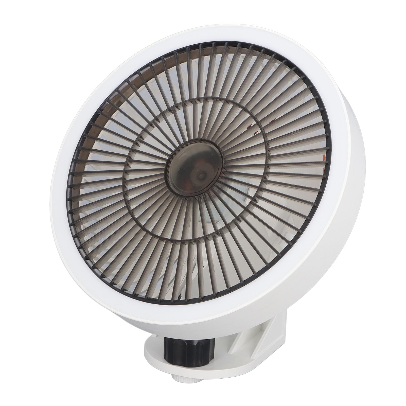 Tnfeeon Tragbarer, an der Wand Montierter, Oszillierender Ventilator, Kleiner Wandventilator mit Fernbedienung, Nachtlicht, 3 Geschwindigkeiten, Leiser Tischventilator für Wohnzimmer,