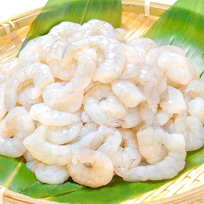 Amazon 築地の王様 生むき海老 900g 加熱用 鮮度最高プリプリです えび 海老 エビ ムキエビ バナメイ 業務用 冷凍食品 フライ 築地の王様 エビ 通販