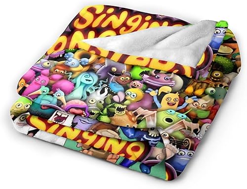 Miniatura 2 de Manta de franela de forro polar ligera para todas las estaciones para sala de estar, dormitorio, sofá, campamento, 50 x 40 pulgadas