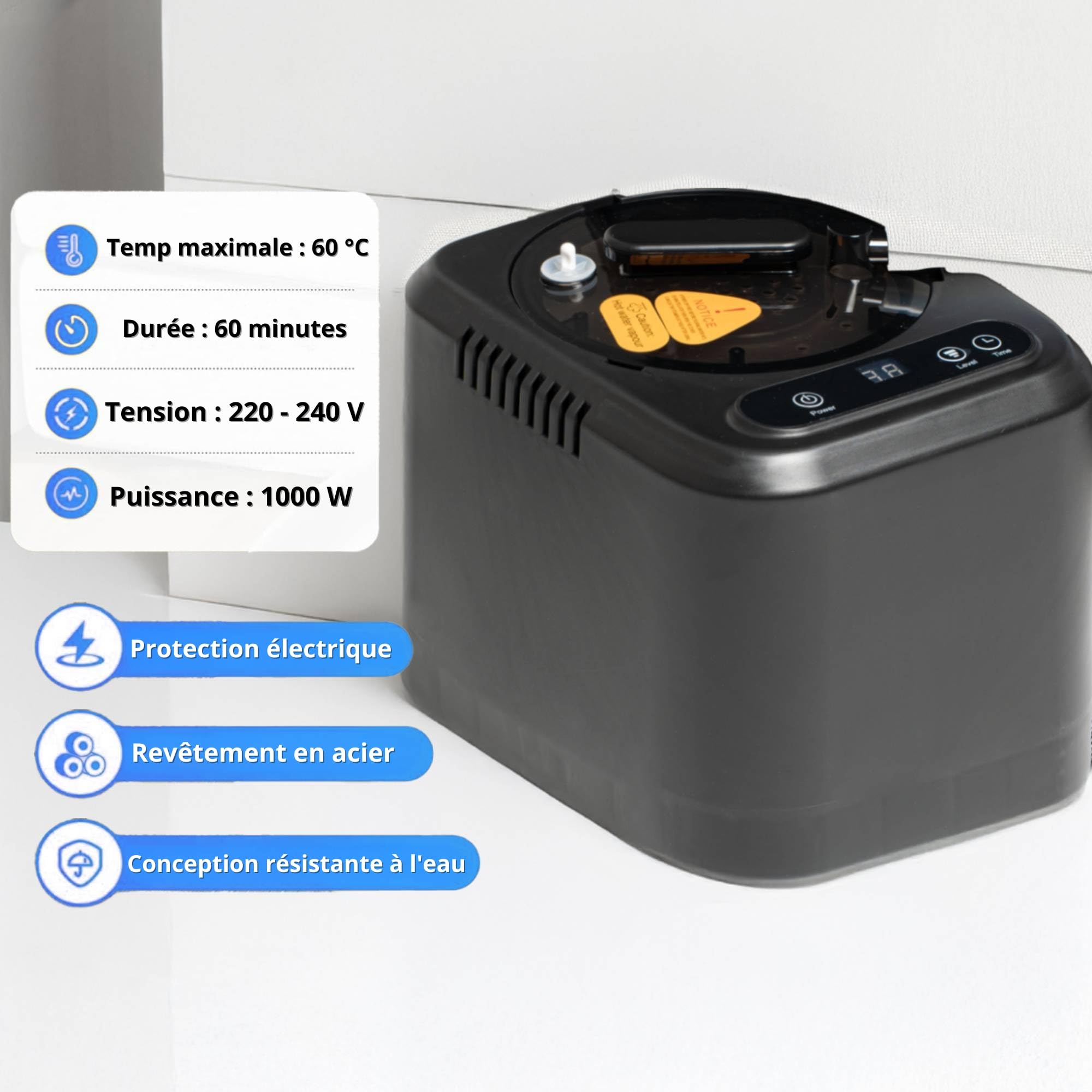 Ice Hof® Sauna Vapeur Portable, Hammam Portable avec Générateur de Vapeur, Sauna à Vapeur Portable pour Maison, Sauna Portatif, Sauna Exterieur, Sauna Home Relaxation