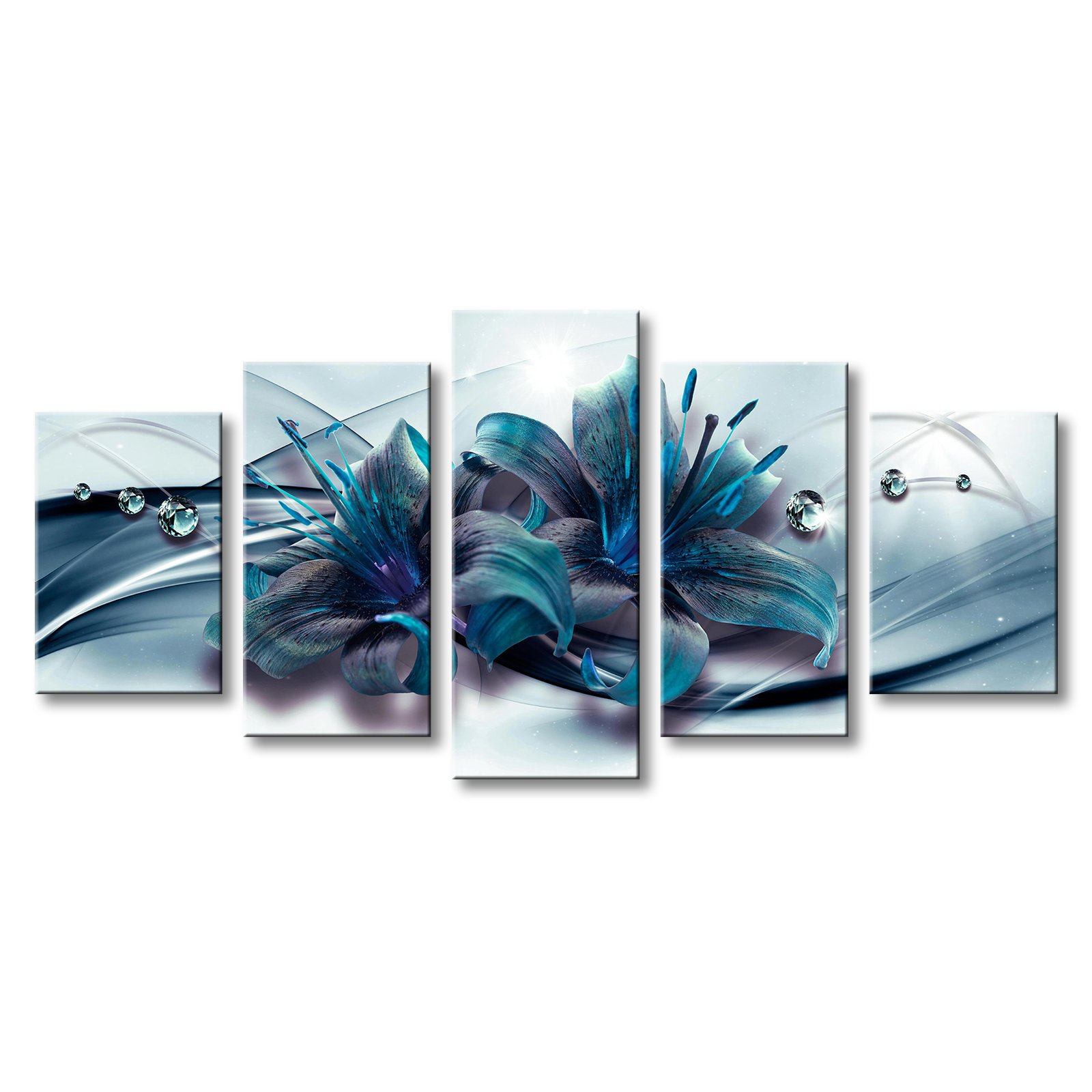 Teal Canvas Wall Art Decor For You