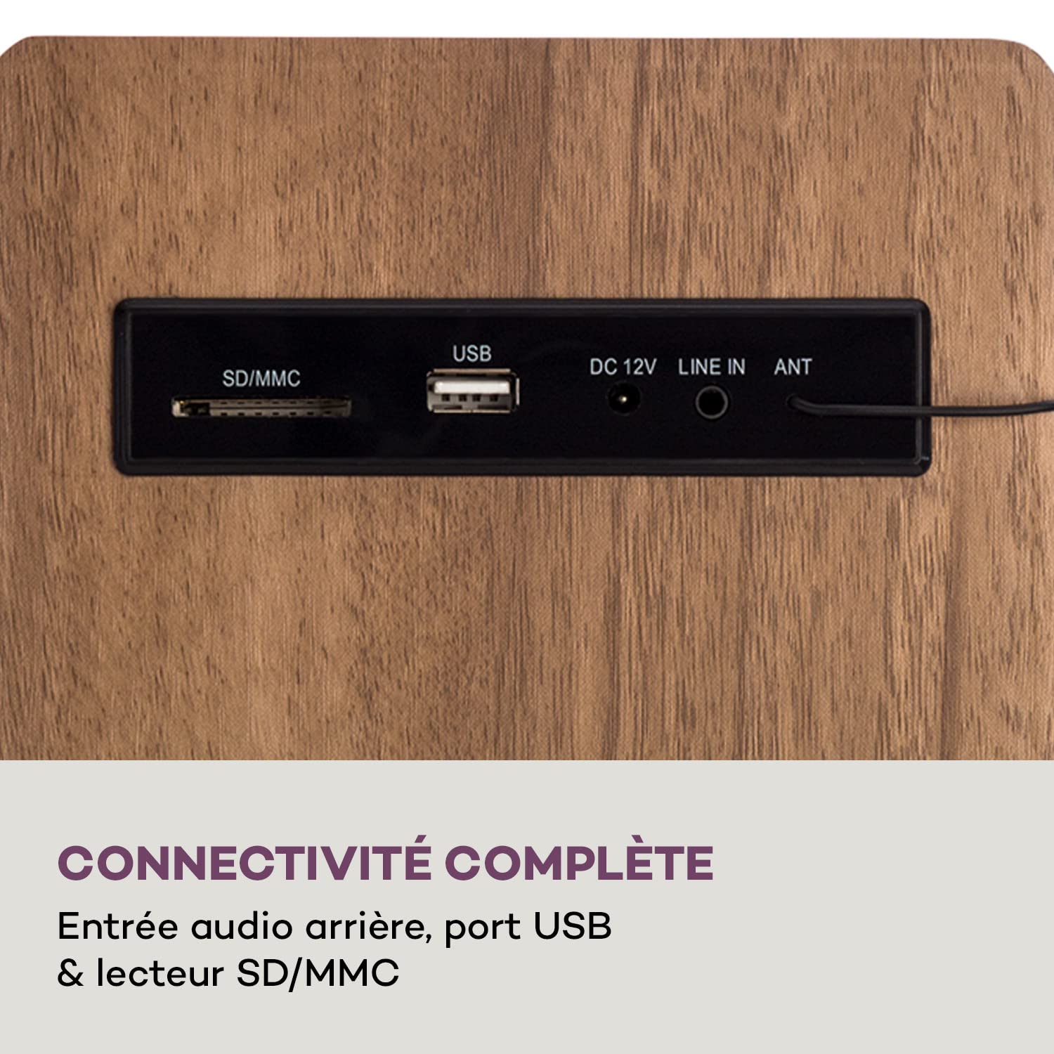 Auna Enceinte Tour Bluetooth avec Radio Numérique FM, MP3, Streaming, Port USB et SD, Lecteur CD, Télécommande, Stéréo, Affichage LED, Alimentée au Secteur