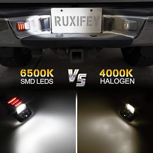 Miniatura 5 de RUXIFEY Luces LED para placas de coche con tubo de neón OLED rojo compatibles con Tacoma 2005 a 2015, Tundra 2000 a 2013