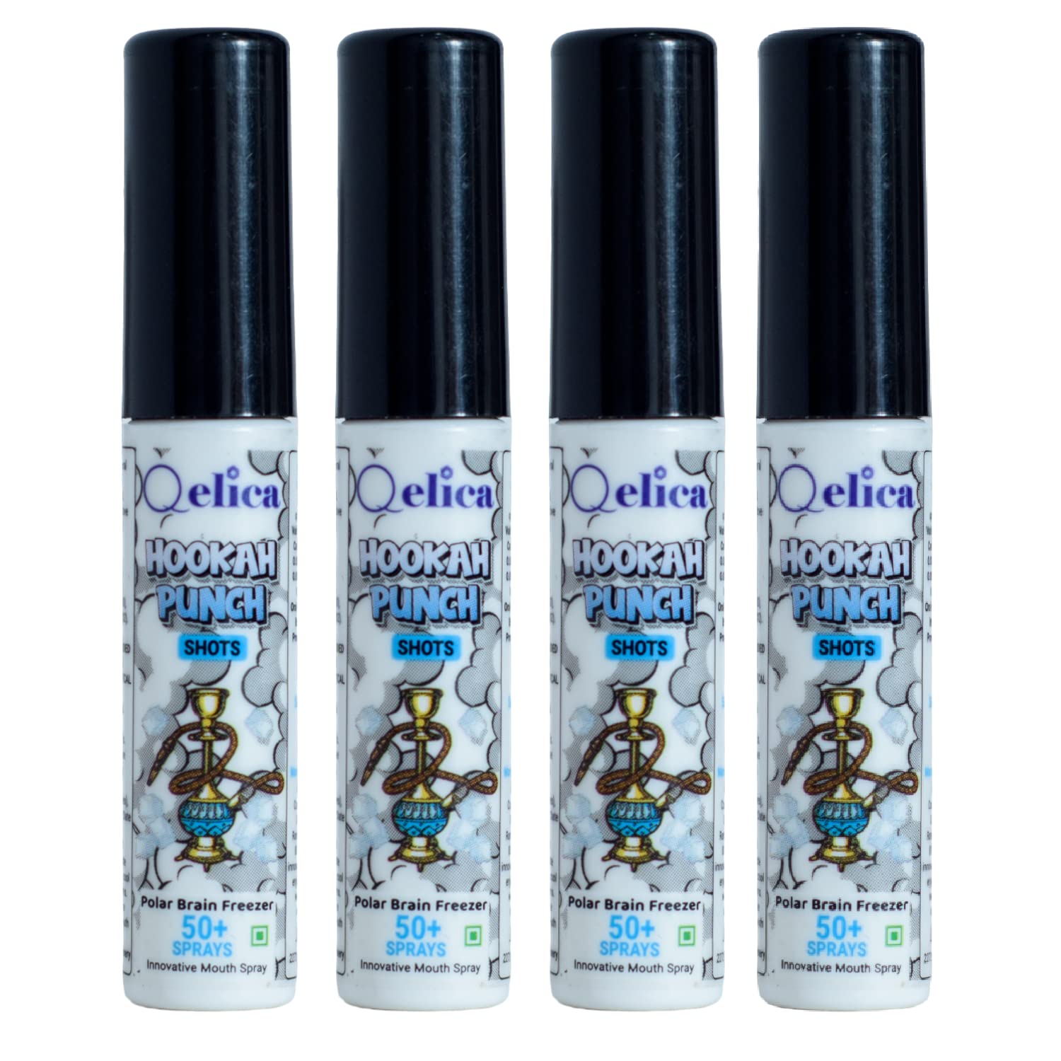 Qelica Polar Bf Mouth Freshener Spray For Instant Fresh Breath | Oral Hygiene | Sugar Free | Longlasting Freshness Pack Of 4 (12gram)