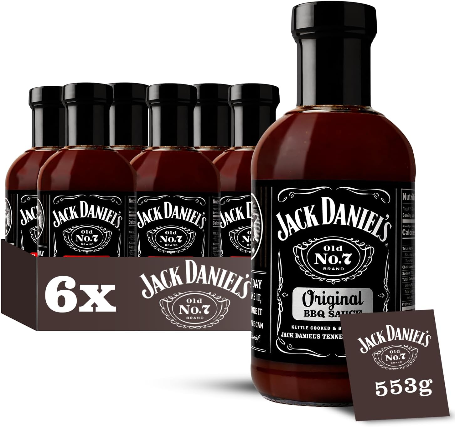 Jack Daniels Original BBQ Sauce, Gluten Free, Delicious Marinade, Original Ba...