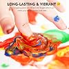 Magicfly Kids Paint, 30 Colors/ 60 ml Washable Tempera Paints for Kids, Non-toxic Poster Paint with Glitter, Metallic, Neon Fluorescent Colors for Finger Painting