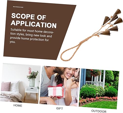 Miniatura 5 de Artibetter Campana de bruja, decoración de bruja, decoración de bruja, decoración al aire libre, campanas paganas de Wicca, campanas de viento de la