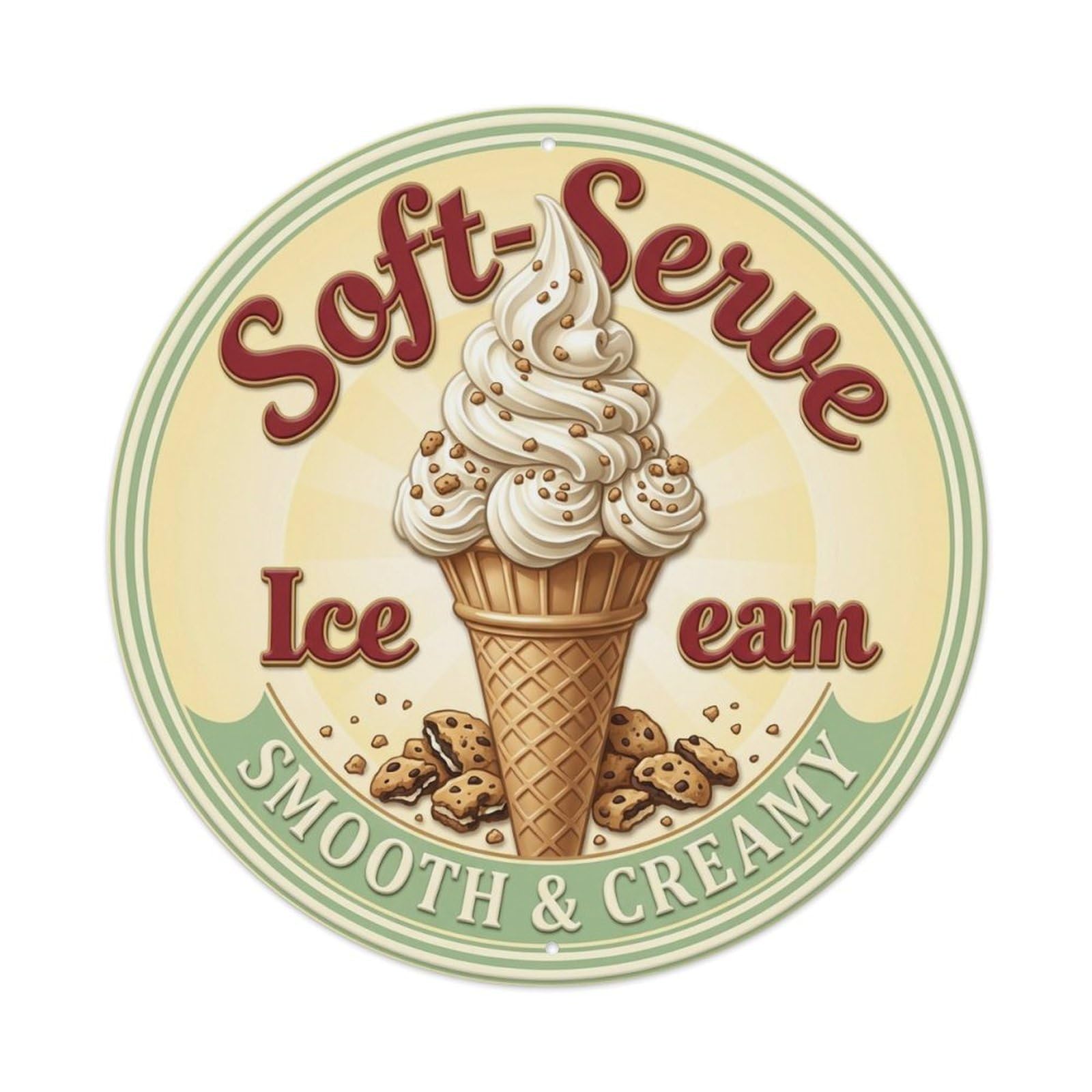 Smooth Creamy Bakery Decor 1 Metal Tin Sign