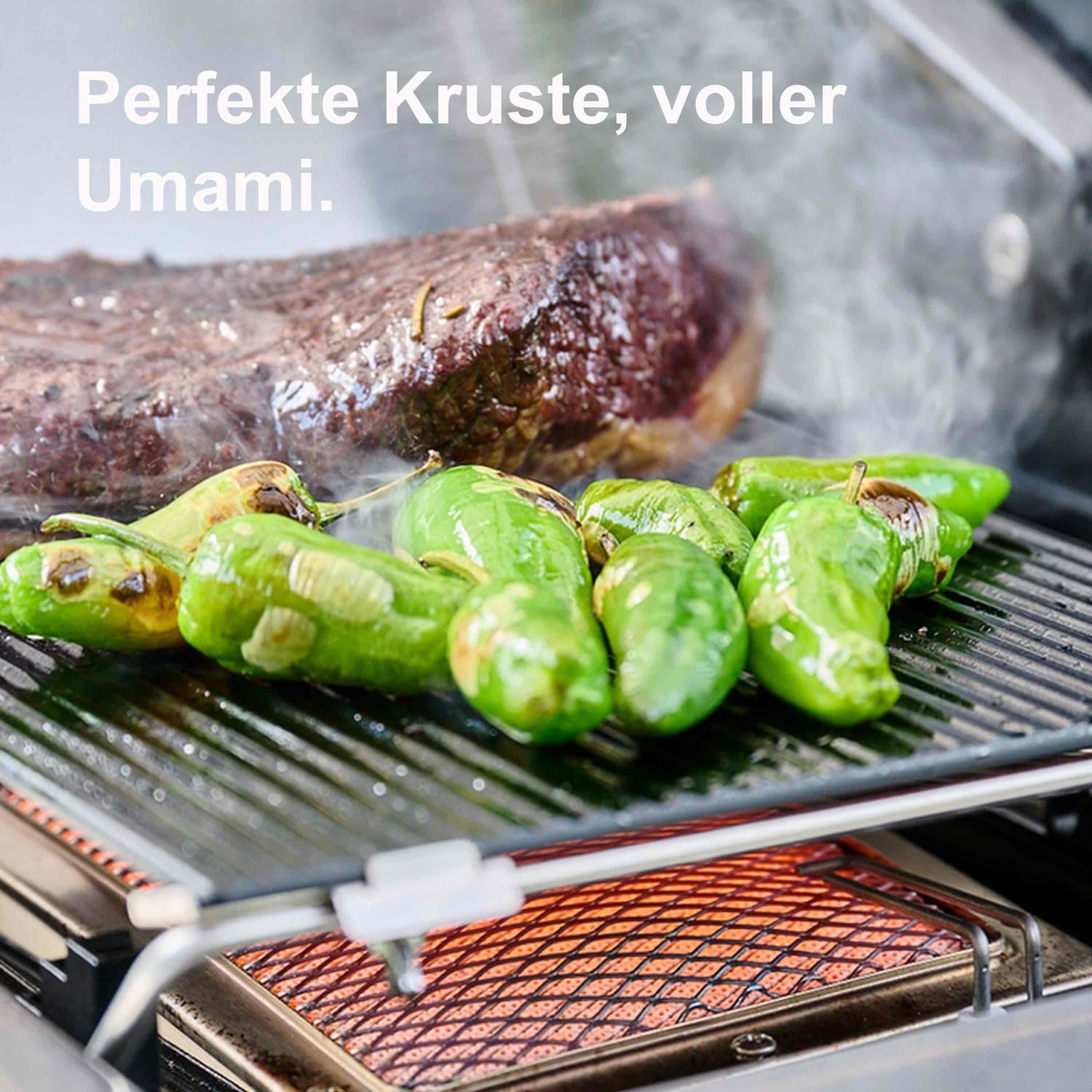 OUTDOORCHEF Blazinglas® L für Napoleon Rogue XT, Freestyle, Dualchef, Broil King Infrarotbrenner, Rösle Prime Zone Videro, Grillfürst G-Modelle, Santos S-Serie, Burnhard Earl