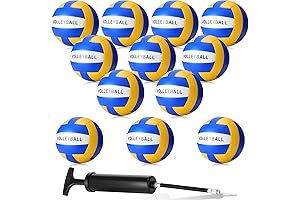 Jerify 12 Pack NCAA Regulation Size Volleyball Kit, Outdoor and Indoor Use