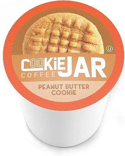 Miniatura 2 de Cookie Jar Café con sabor a mantequilla de maní, cápsulas reciclables, compatible con Keurig K-Cup 2.0, 40 unidades