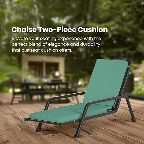 Miniatura 5 de Chaise Lounge - Cojines para muebles de patio al aire libre  Cojines para sillas de patio resistentes al agua de 72 x 21 pulgadas  Cojines duraderos