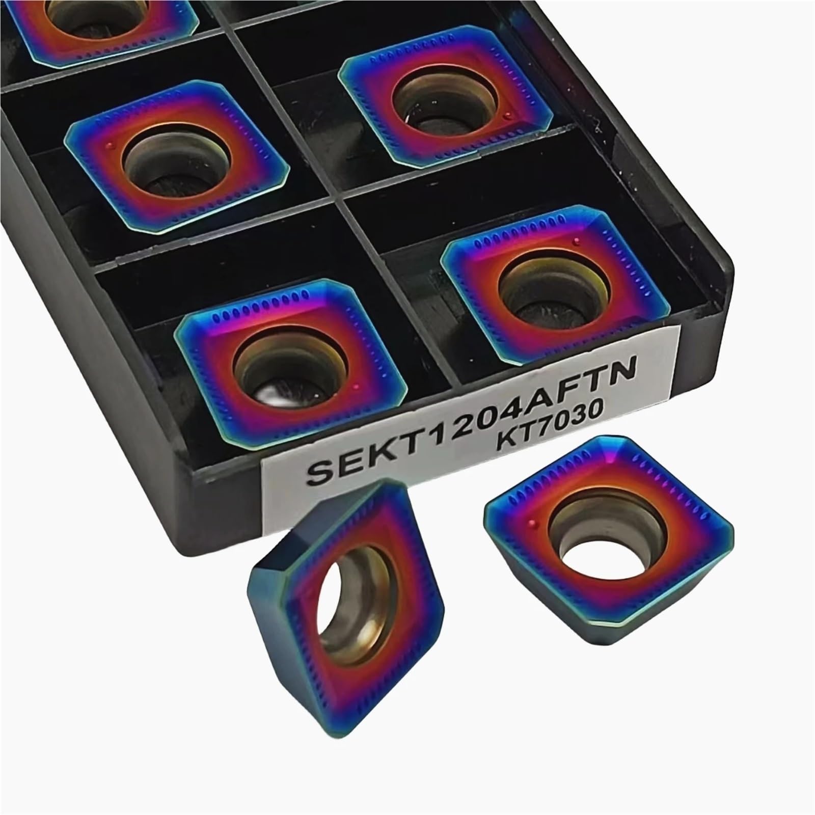10pcs SEKT1204AFTN KT7030 Carburo Cementato Inserti di Fresatura Tornio CNC Inserti Adatto Per La Lavorazione Acciaio E Acciaio Inox Utensili di tornitura per tornio