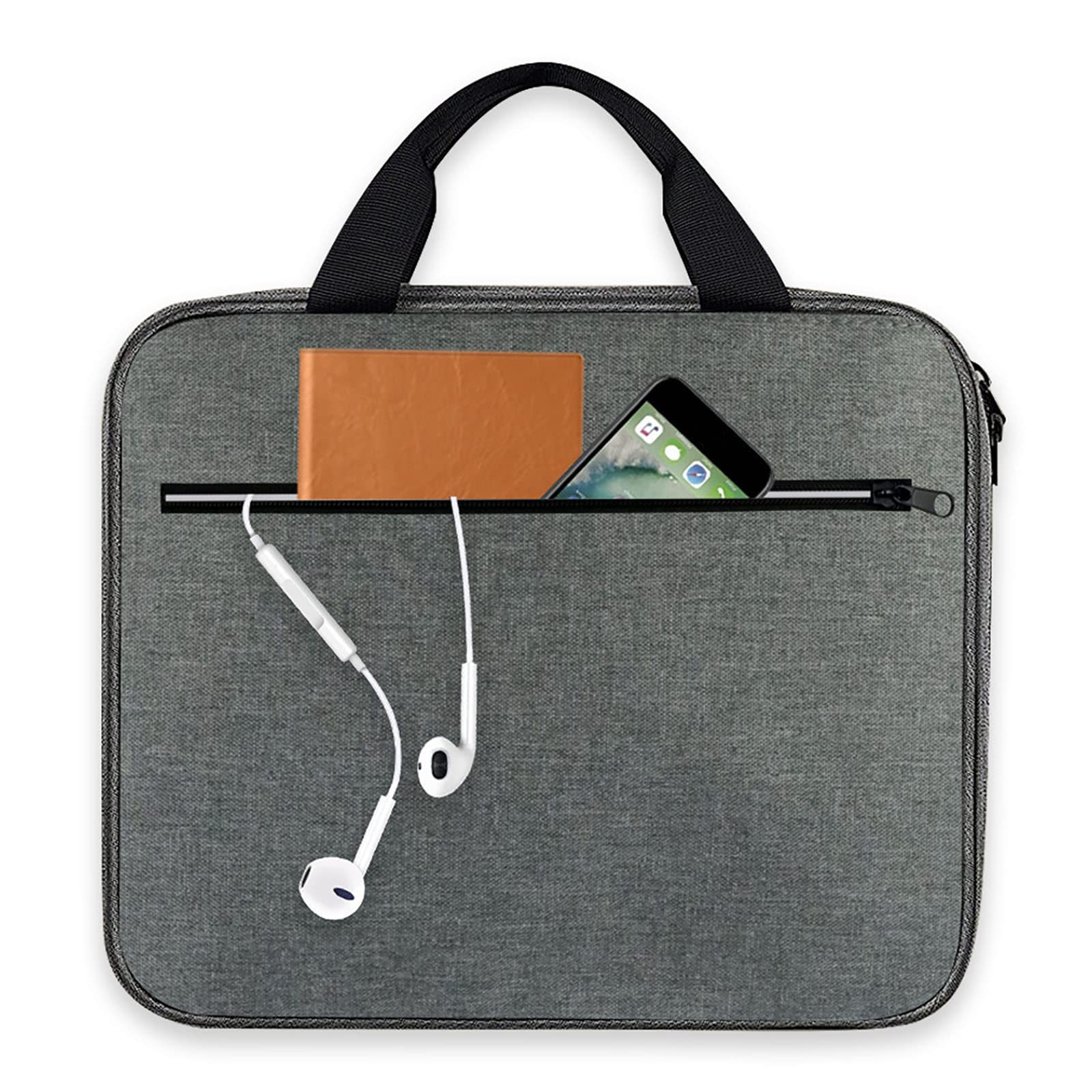 Petyoung Bibbia Cover Custodia per Libro da Trasporto Borsa per Chiesa Borsa Protettiva Bibbia Impermeabile con Manico Multi Tasche Regalo per Amici familiari