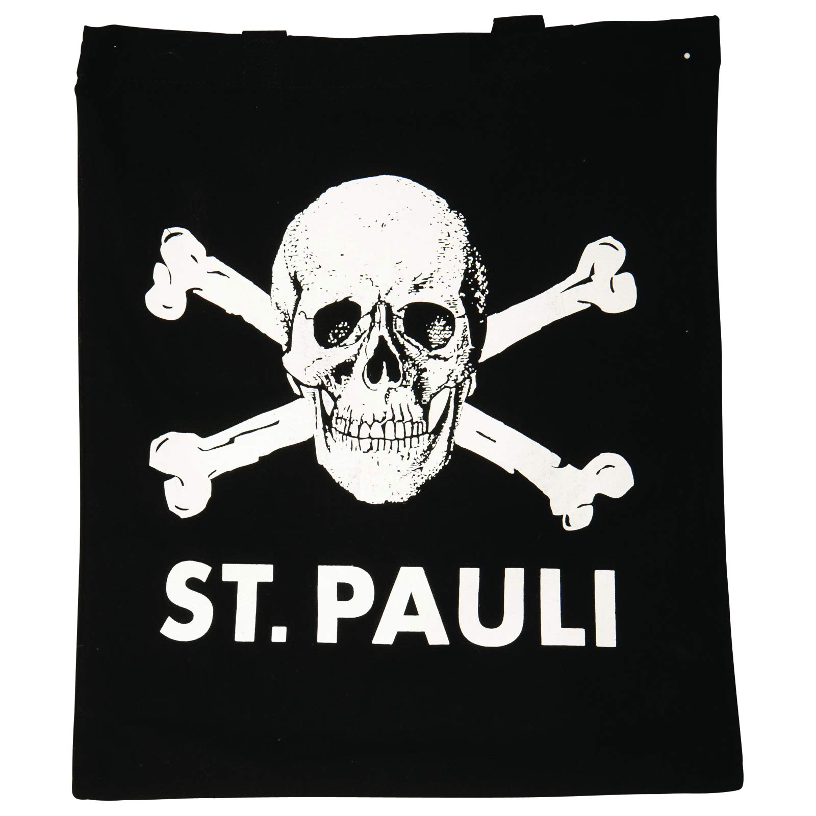FC St. Pauli Einkaufsset Stoffbeutel Bio Einkaufstasche Recycling Schlüsselanhänger Einkaufschip Schwarz + Fanergy Traubenzucker