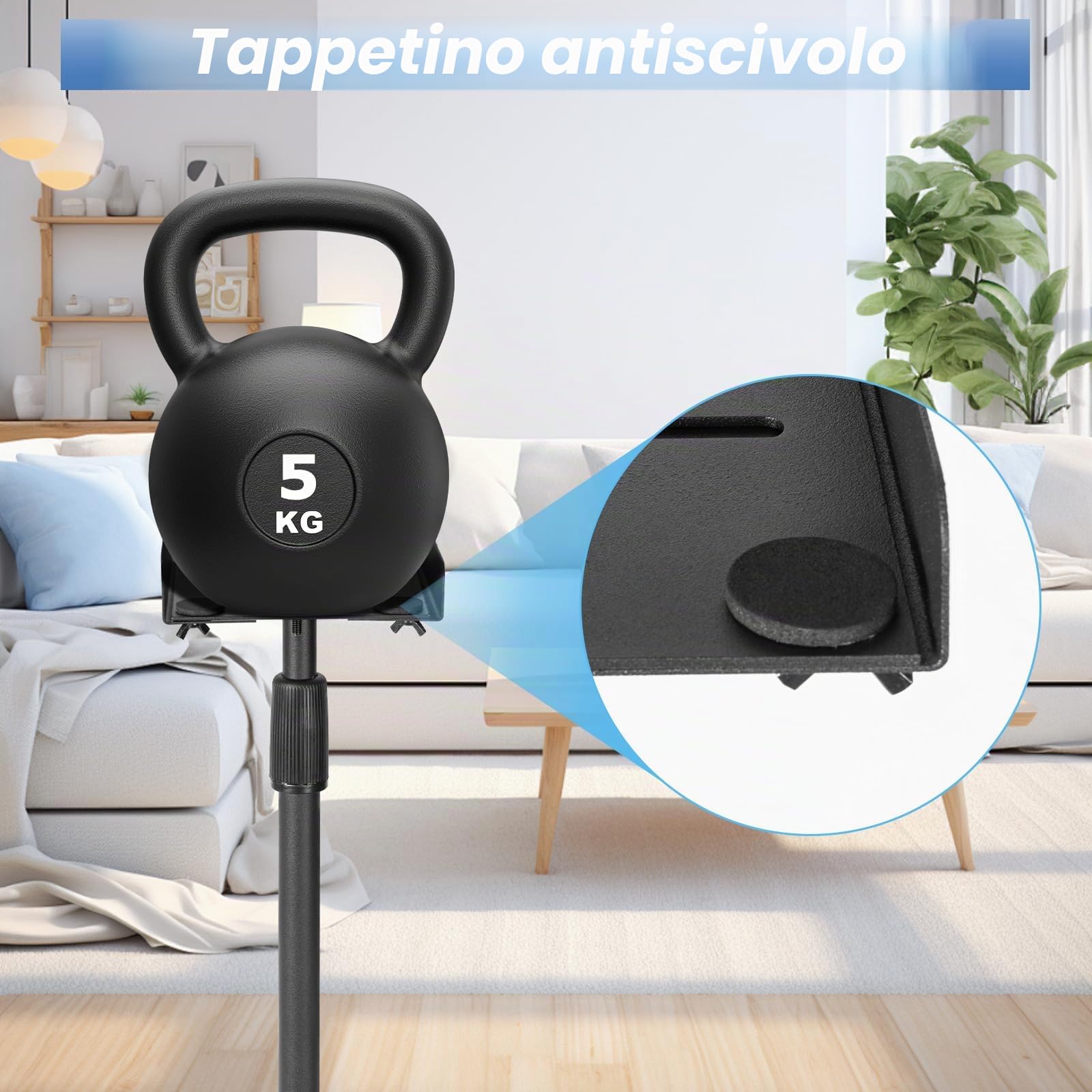 OUUTMEE Supporto per altoparlante regolabile in altezza, altezza regolabile: 80-130 cm, confezione da 2, adatto per una vasta gamma di modelli di altoparlanti