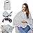 Baby Nursing Cover & Nursing Poncho - Multi Use Cover for Baby Car Seat Canopy, Shopping Cart Cover, Stroller Cover, 360 Full Privacy Breastfeeding Coverage, Baby Shower Gifts for Boy&Girl