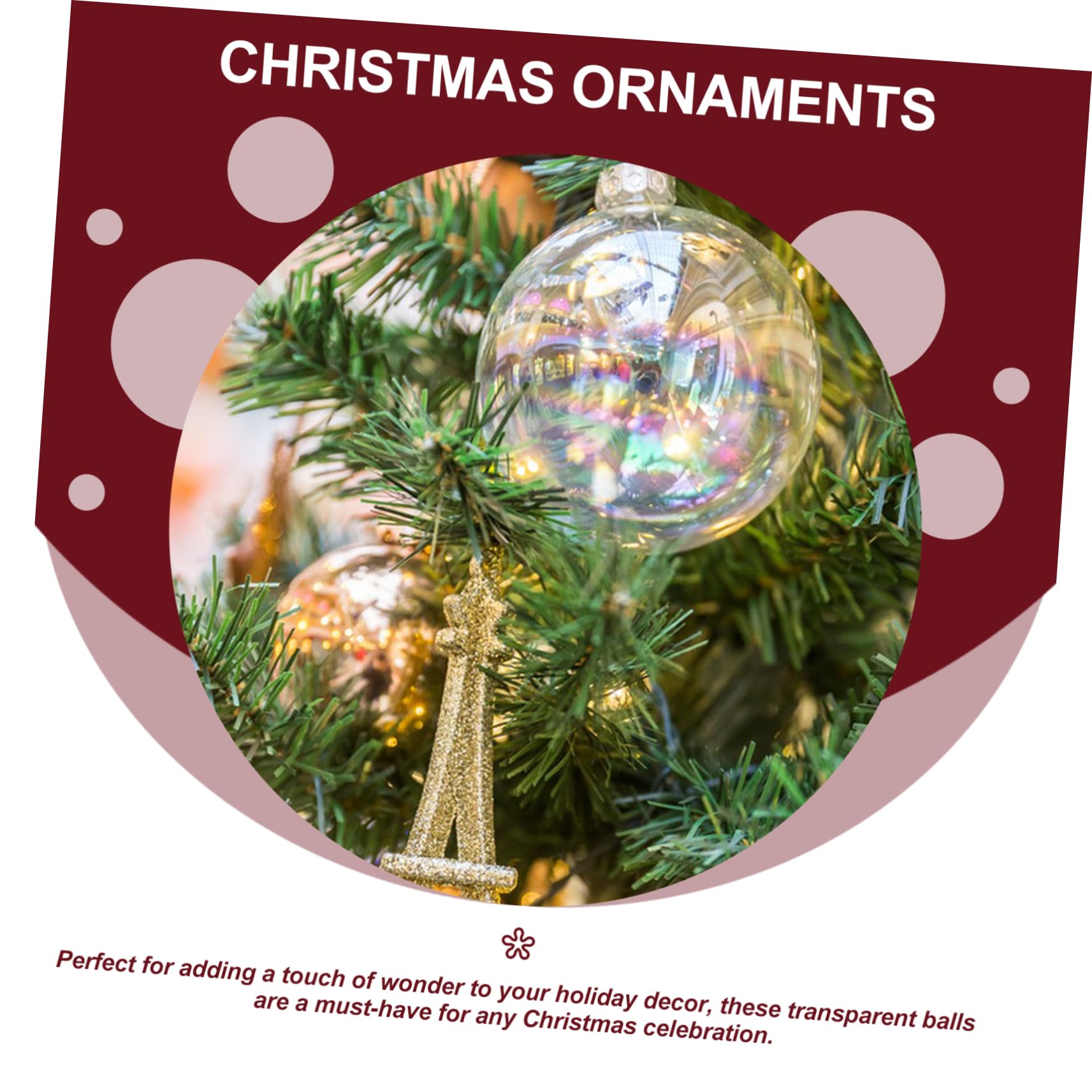 クリスマスボール 透明 デコレーションボール オーナメント 装飾 20個 Amazon.co.jp: Tmflexe クリスマスクリアボールオーナメント 20個