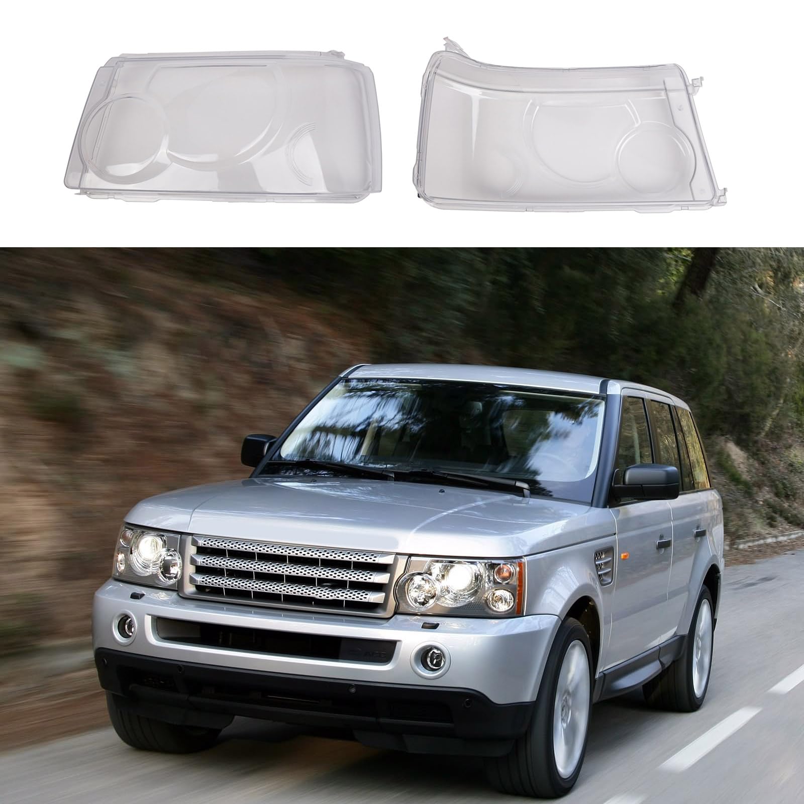 JzcsdkSIL Headlight Lens for Sport 2006-2009 Left Side Headlamp Cover Auto Replacement Accessories Lampshade ABS Shell Car Headlight Cover Headlamp Front Headlight Cover Replacement Headlight