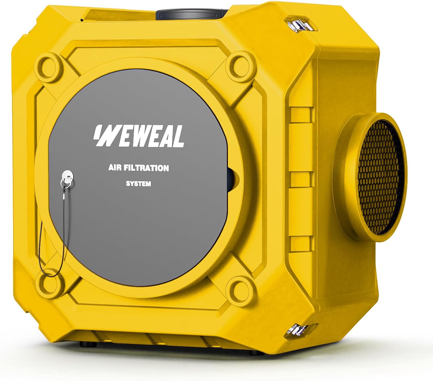 Industrial & Commercial Air Scrubber – 3-Stage HEPA, MERV-10 & Carbon Filters – Stackable Negative Air Machine & Heavy Duty Air Purifier for Home, Workshop, Construction