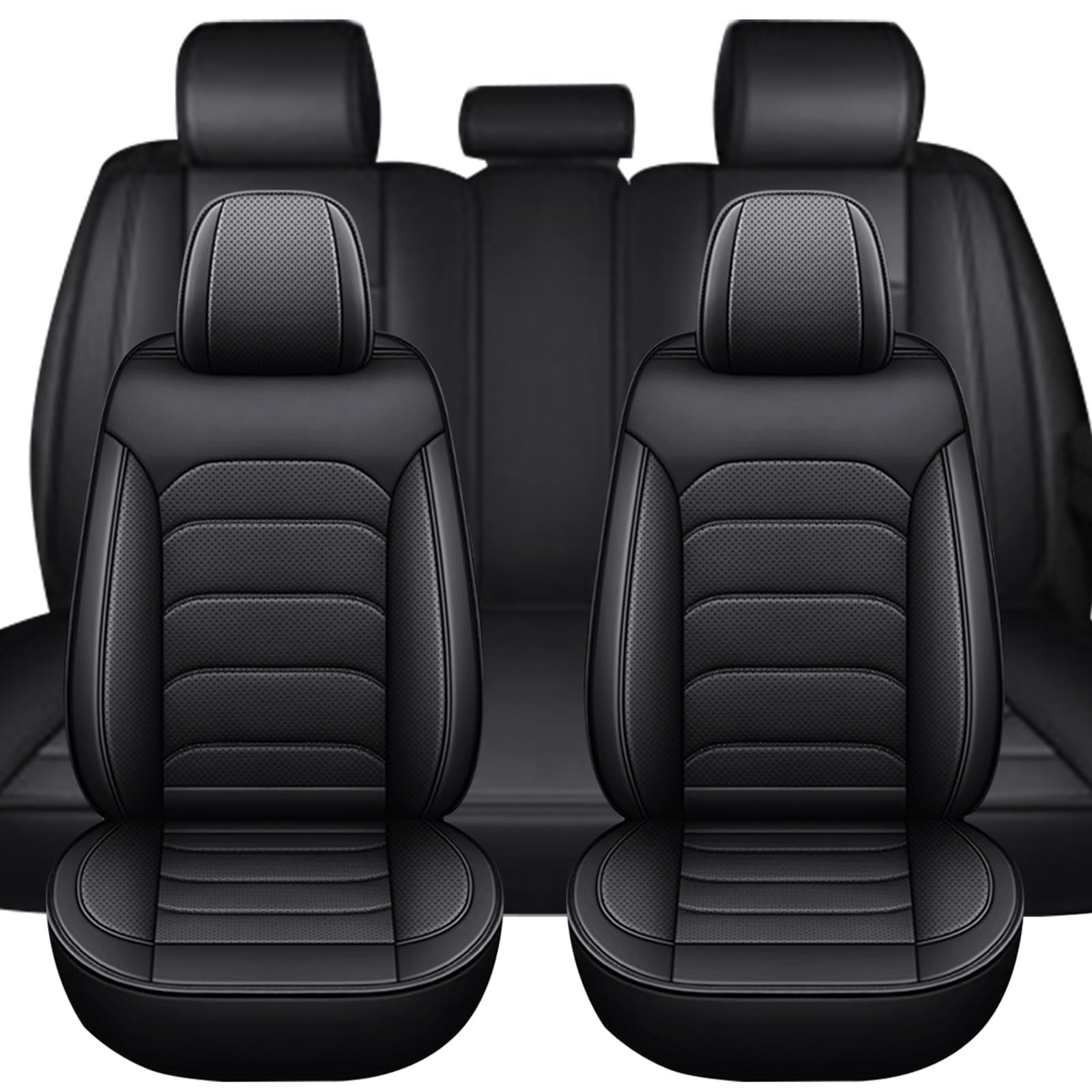 Coprisedili Auto Universale per Renaul Captur 2024,Coprisedile Auto Traspirante E Impermeabile Copri Sedile,con Airbag-Nero