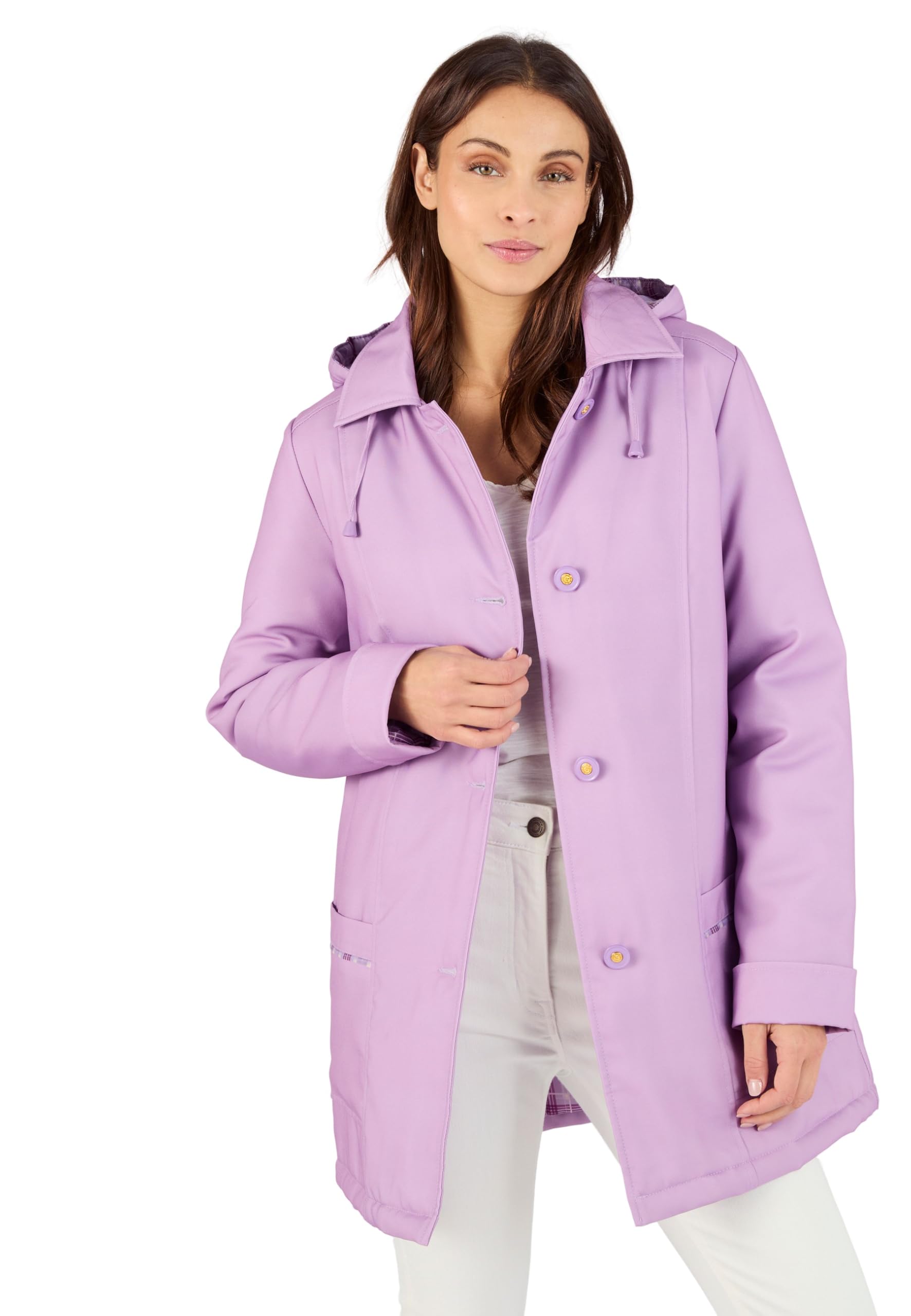 Damart - Padded Coat, Light Purple, 14