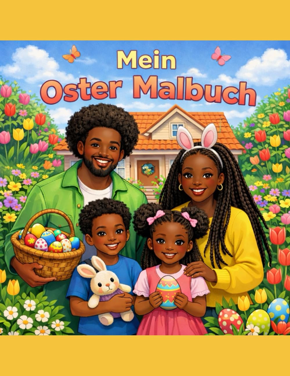 Mein Ostermalbuch: Ostermalbuch für Schwarze Kinder (Malbücher für Kinder)