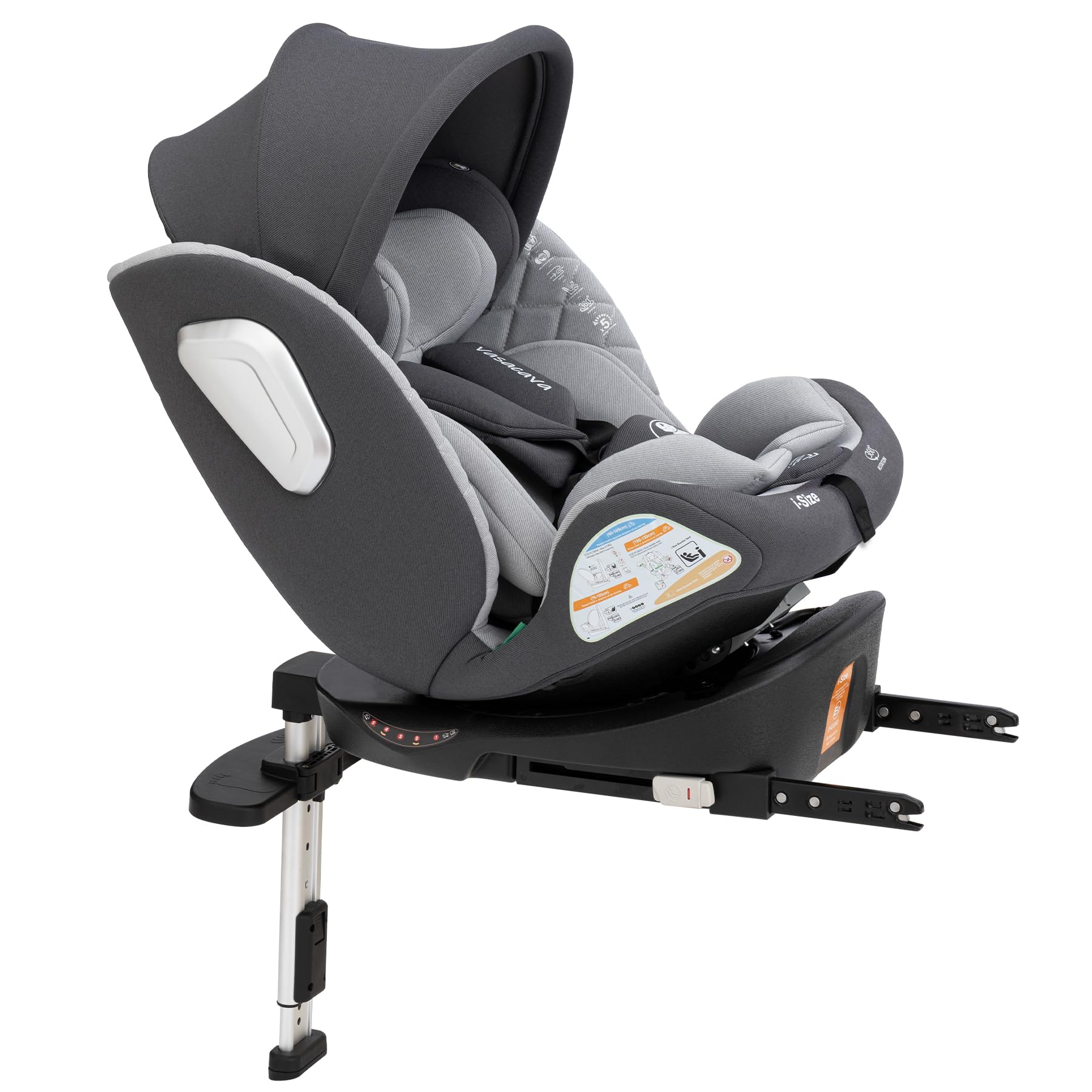 Amazon | Vasacava チャイルドシート 新生児 isofix 回転式 360