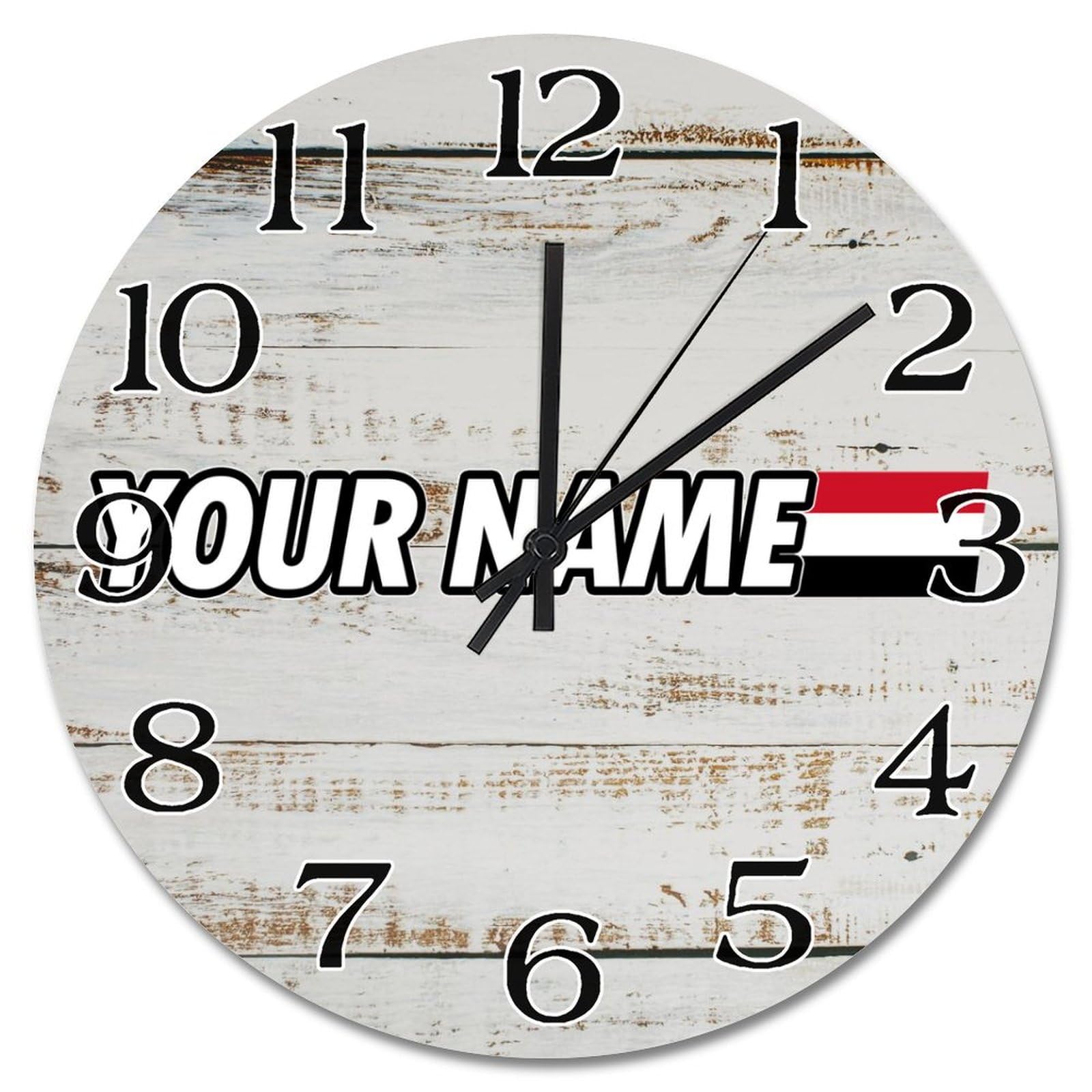Horloge murale Yémen silencieuse pour une déco de salon vintage
