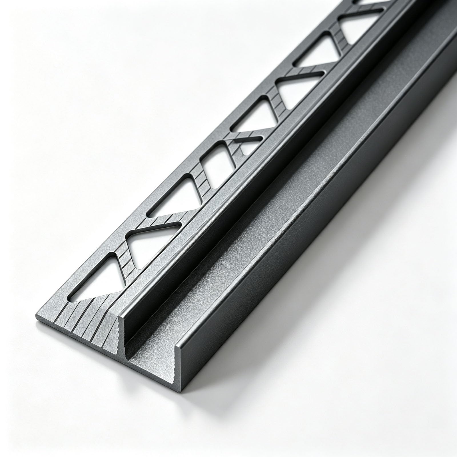Bezramowy aluminiowy uchwyt do szkła z profilem F