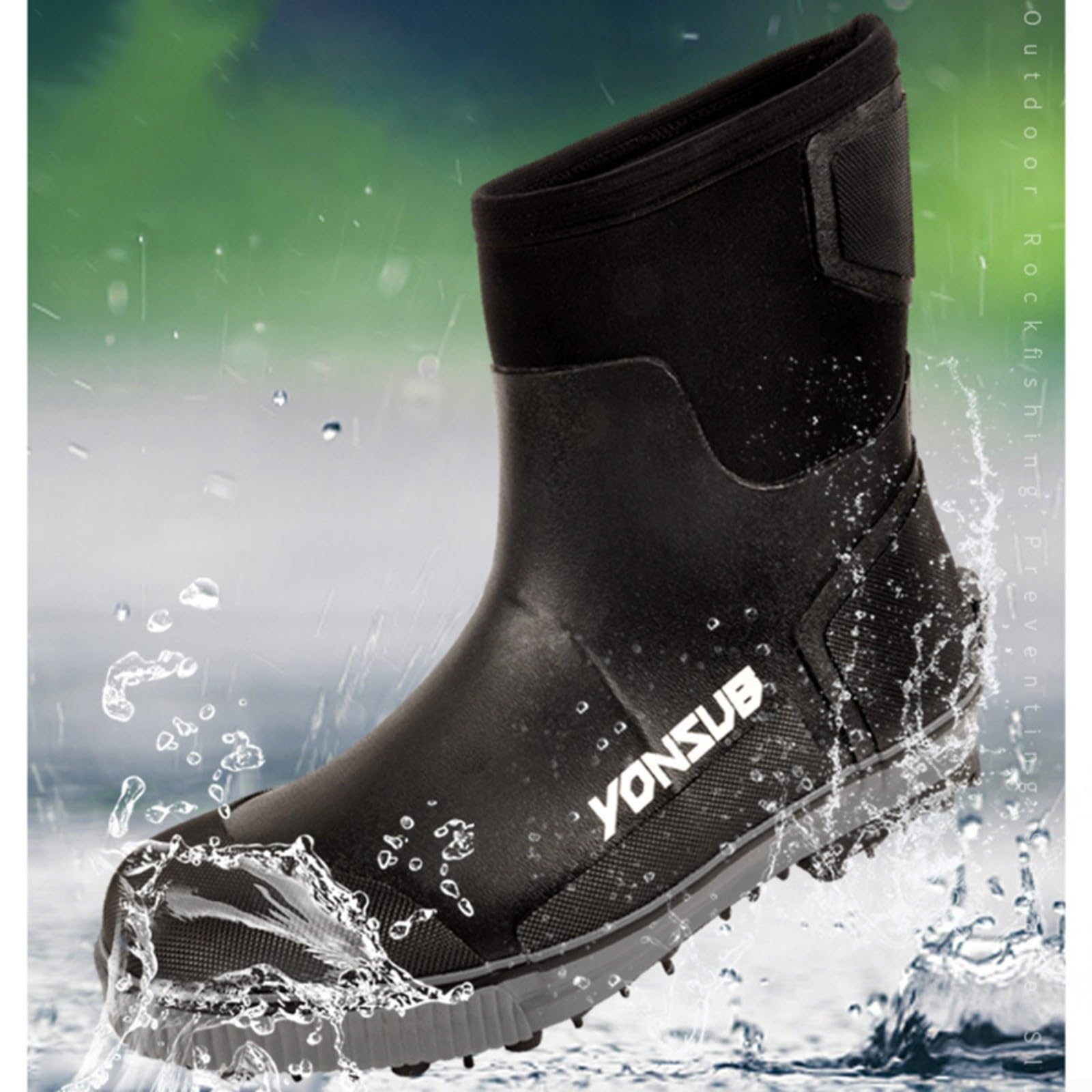 Zapatos de agua de neopreno para hombre y mujer, antideslizantes, de acero, secado rápido, para exteriores, color negro, par