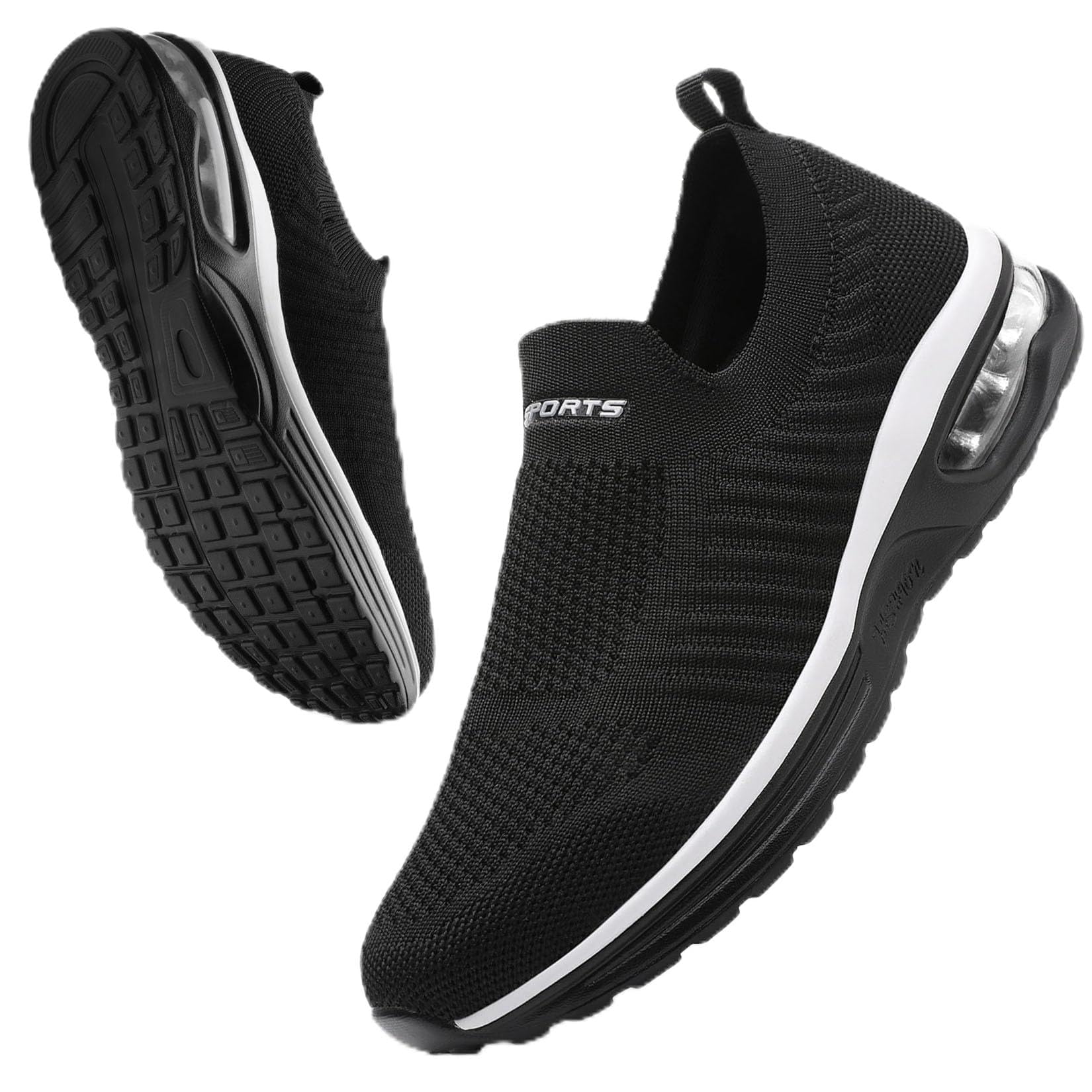 Littleplum Damen Slip On Sneakers Leicht Turnschuhe Bequem Atmungsaktiv Mesh Arch Support Damen Sportschuhe