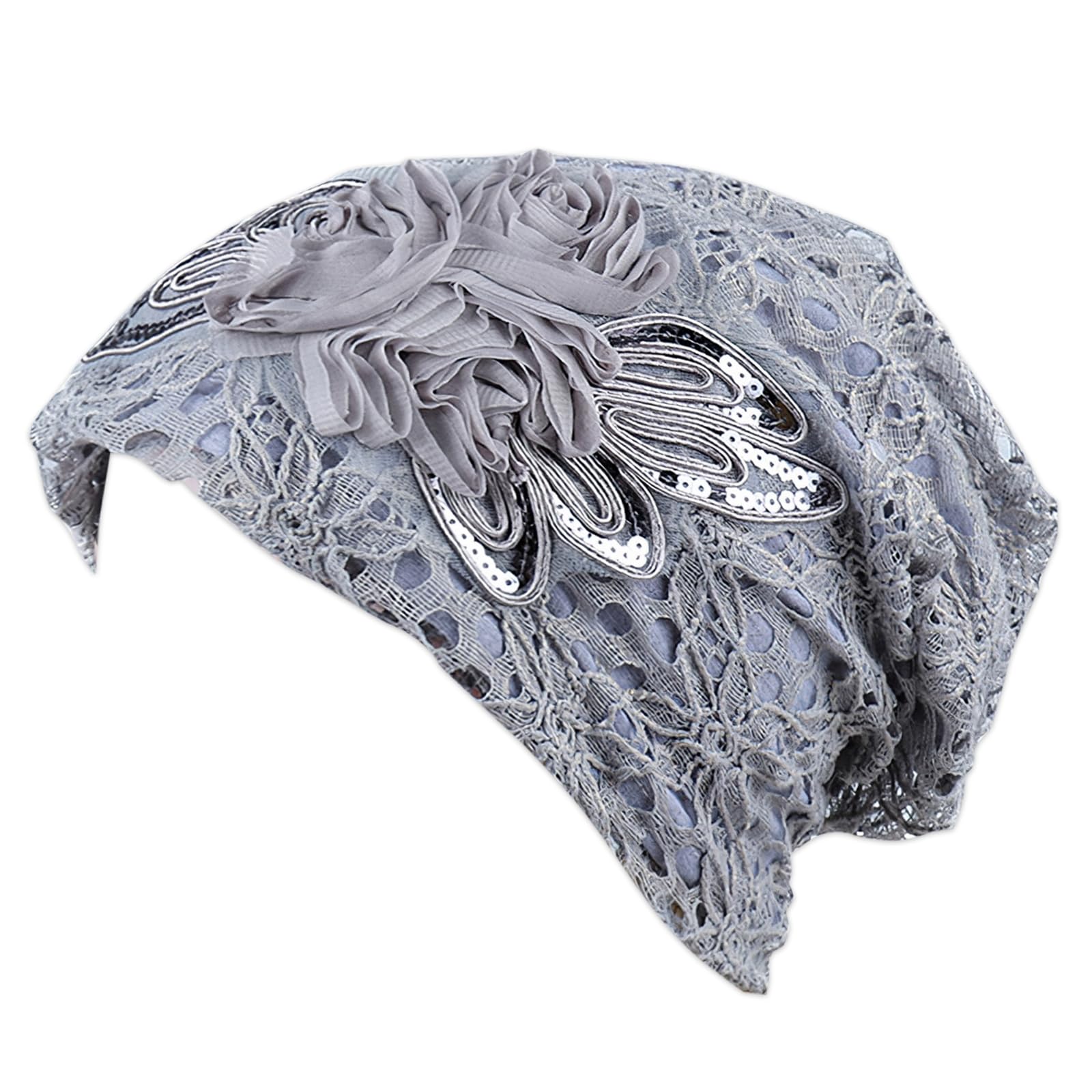 Cappello Slouch Unisex In Cotone Morbidissimo - Berretto A Turbante Per Uomo E Donna - Grigio