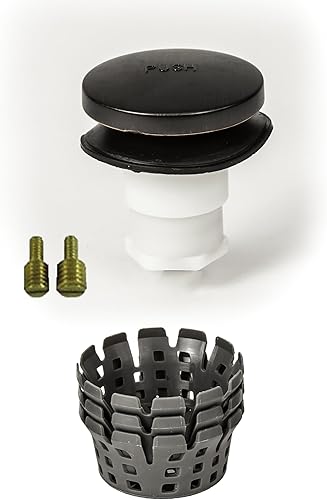 Miniatura 10 de PF WaterWorks PF0935-CH - El tapón de drenaje universal táctil punta de punta o pie accionado para bañerabañera incluye accesorios de 38 pulgadas y