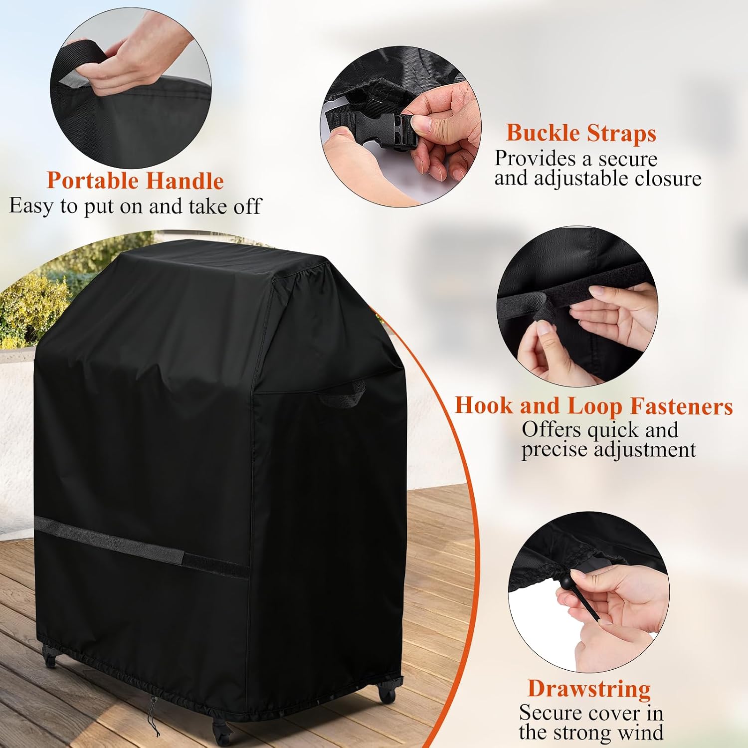Outdoor Pizza Oven Table Cover for Ooni Oven and Large Table image 4