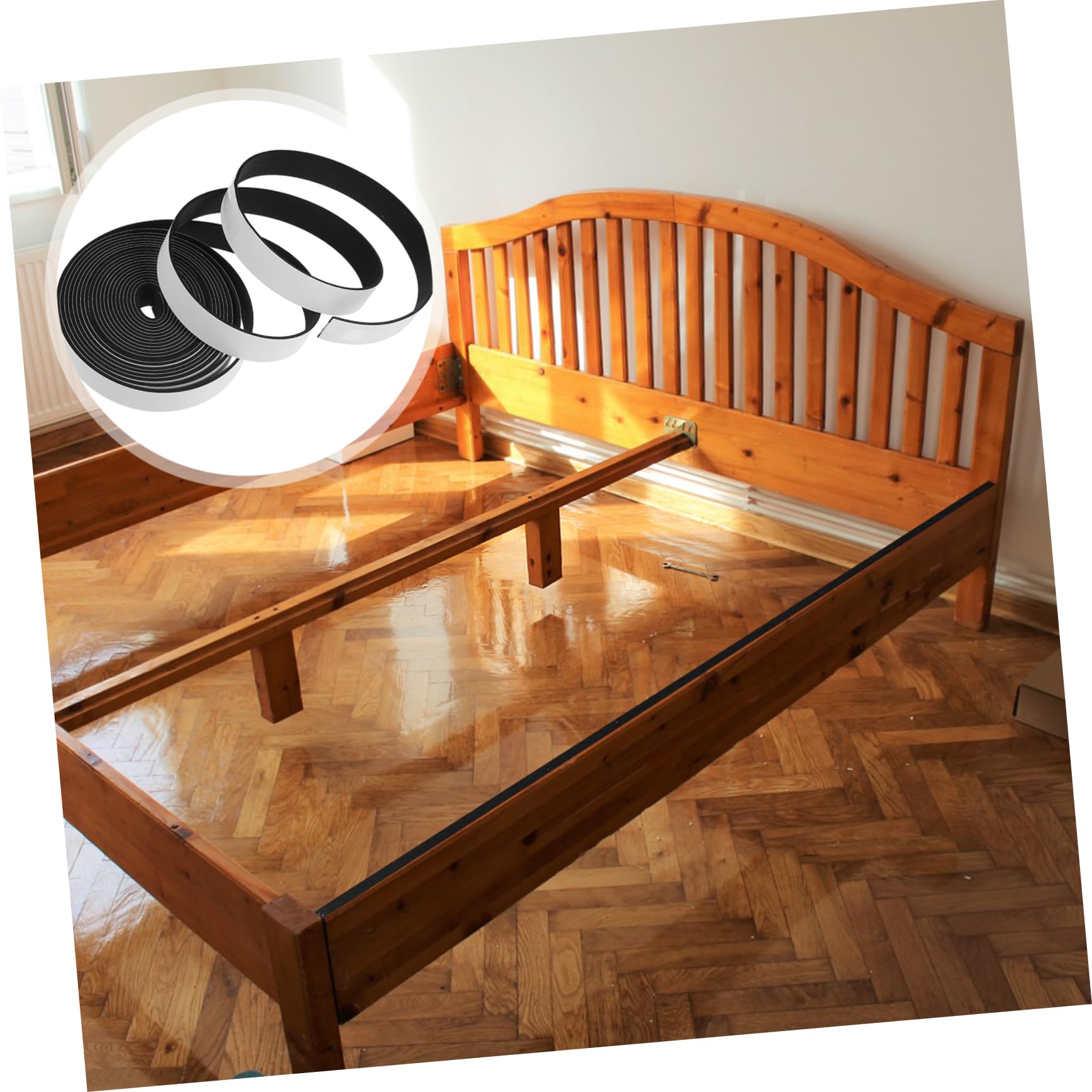 Operitacx 5 Series Tira Antisonido Cinta De Insonorización Adhesivo Tira De Sellado Poroso Cinta Gruesa A Prueba De Golpes Tiras De Sellado De Puertas El Plastico Negro 2 Rollos*5