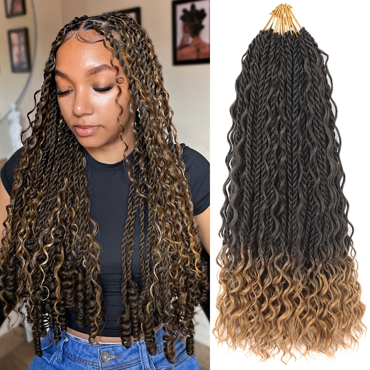 Amazon.com : Senegalese Twist Crochet Hair with Curly Ends 9 Packs