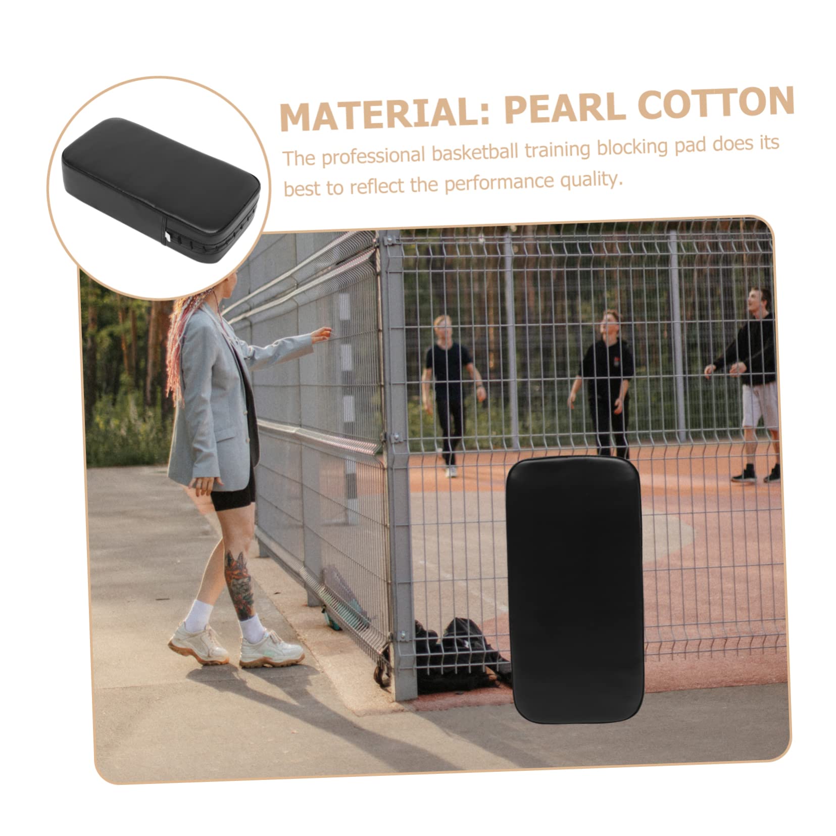 Coussin de Blocage Professionnel pour Entraînement de Basketball, Cuir PU et Mousse Perle, Améliore Mouvements et L'agilité, pour Garçon et Filles en Sport