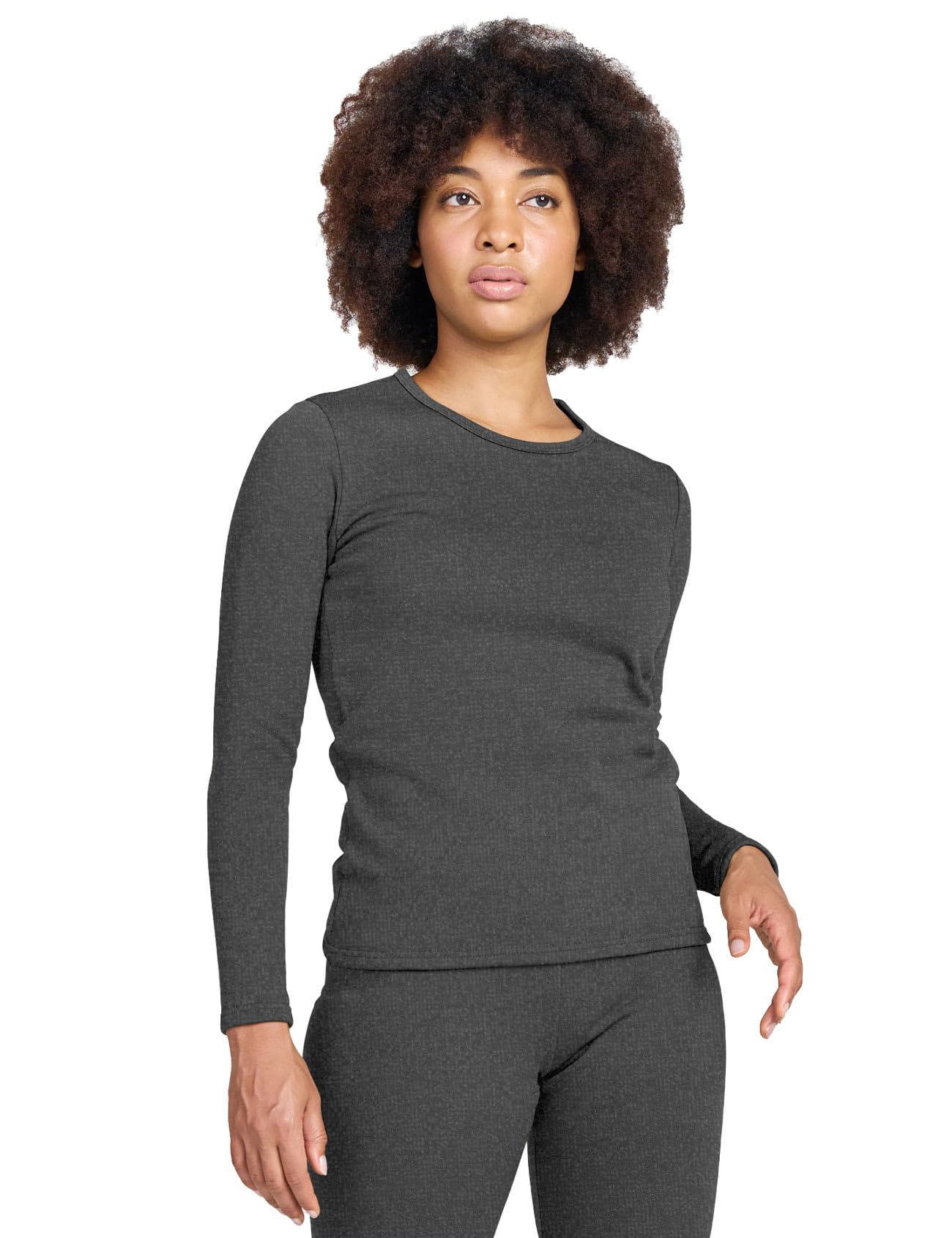 LAPASA Pacco da 2 o 1 Maglia Termica Donna Manica Lunga Fodera in Micro Pile - Pigiama Abbigliamento Intimo Canottiera Calda Elegante Elastica Traspirante Sportiva L15/L39/L42