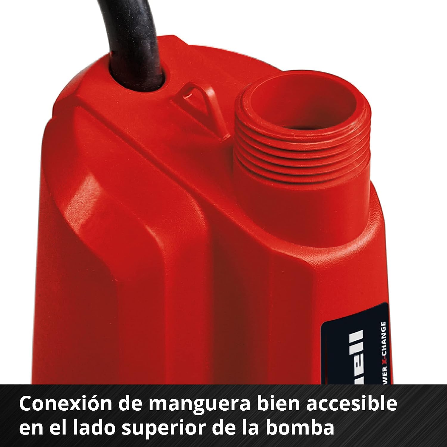 Einhell Bomba de agua clara con batería GE-PP RB Li-Solo Power X-Change (18 V, caudal máx. 3000 l/h, 2 bar, tubo de conexión telescópico sin escalonamiento, sin batería ni cargador)