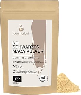 Maca Pulver schwarz aus Peru BIO 500g, schwarze Macawurzel gemahlen, bio Maca Pulver