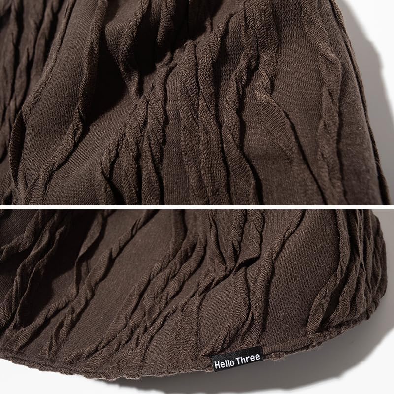 Spring and Autumn Pleated Basin hat Women's Thin Fashion Versatile Bucket hat