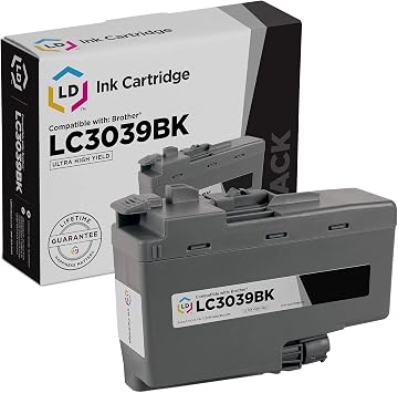 LD Compatible Ink Cartridge Replacement for Brother LC3039BK Ultra High Yield Black Compatible with Brother MFC-J5845DW MFC-J6545DW MFC-J6945DW MFC-J5945DW MFC-J5845DW XL MFC-J6545DW XL HL-J6000 DW