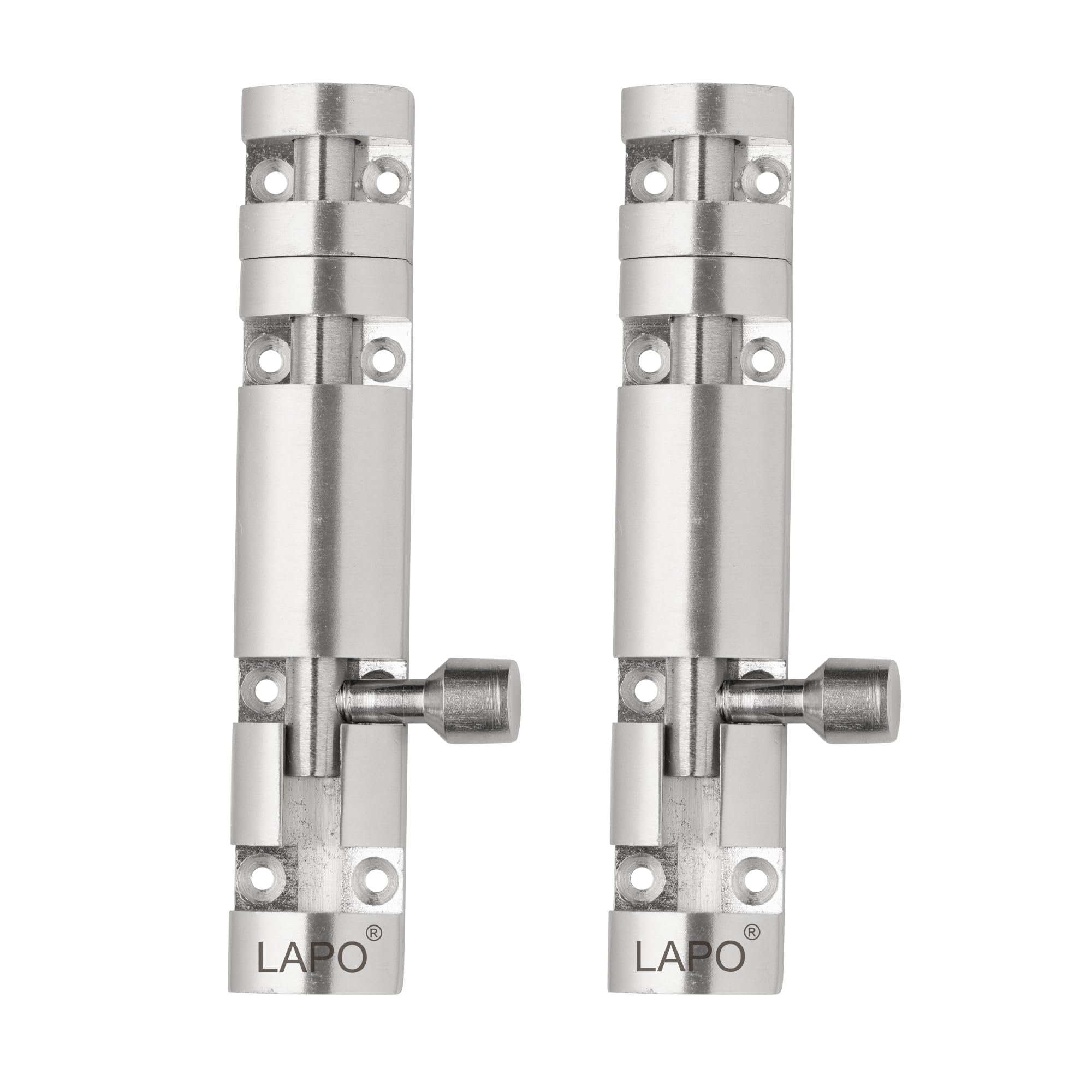 LAPO 4 Pack Premium Aluminum Tower Bolt 4 Inch, Tower Bolt for Main Door and Bathroom, Kundi Door Latch for Bedroom, Chitakni, Tower Bolt for Home,Offices Doors,Windows (Matt Finish, Pack of 4)-image-15