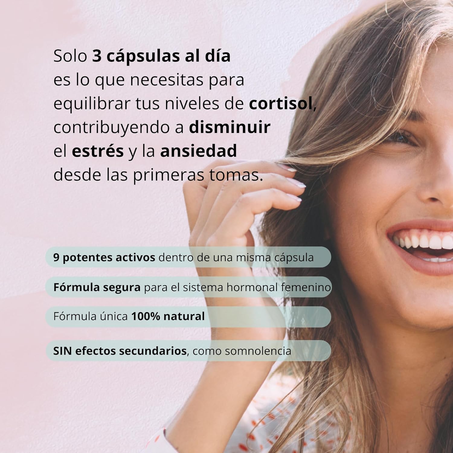 CORTIZEN – Suplemento Mujer Cordyceps capsulas + Rhodiola + Bacopa + Magnesio | Regulador Hormonal Natural, Equilibrio Emocional y Bienestar | Estrés y Cortisol | 90 Cápsulas | Nonna Cosmetics
