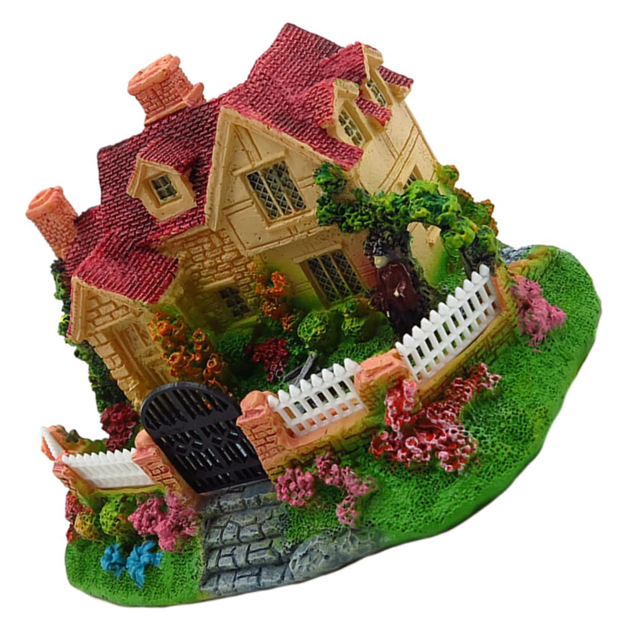 Toyvian 2 Piezas Decoración De Pecera Decoración del Paisaje De La Pecera Casa De Decoración De Acuario Pecera De La Casa Linda Decoración del Acuario Acuarios Resina Vistoso