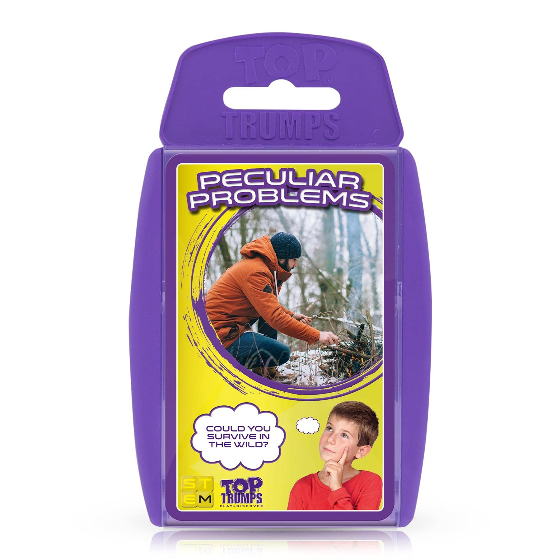 Top Trumps STEM: Peculiar Problems Classic Card Game, learn facts on how to build a castle and divide a pizza perfectly in this educational pack, gifts and toys for boys and girls aged 6 plus