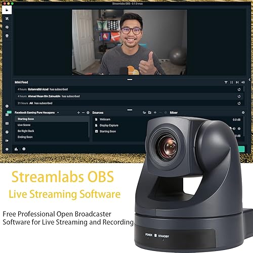 Miniatura 4 de Cámara PTZ USB2.0 10X Zoom óptico HD 1080P Video Conferencia Webcam para salas de conferencias Transmisión en vivo Servicios de adoración de la